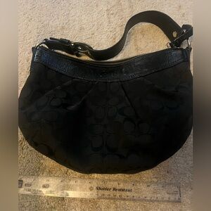 Coach Black Monogram Bag
